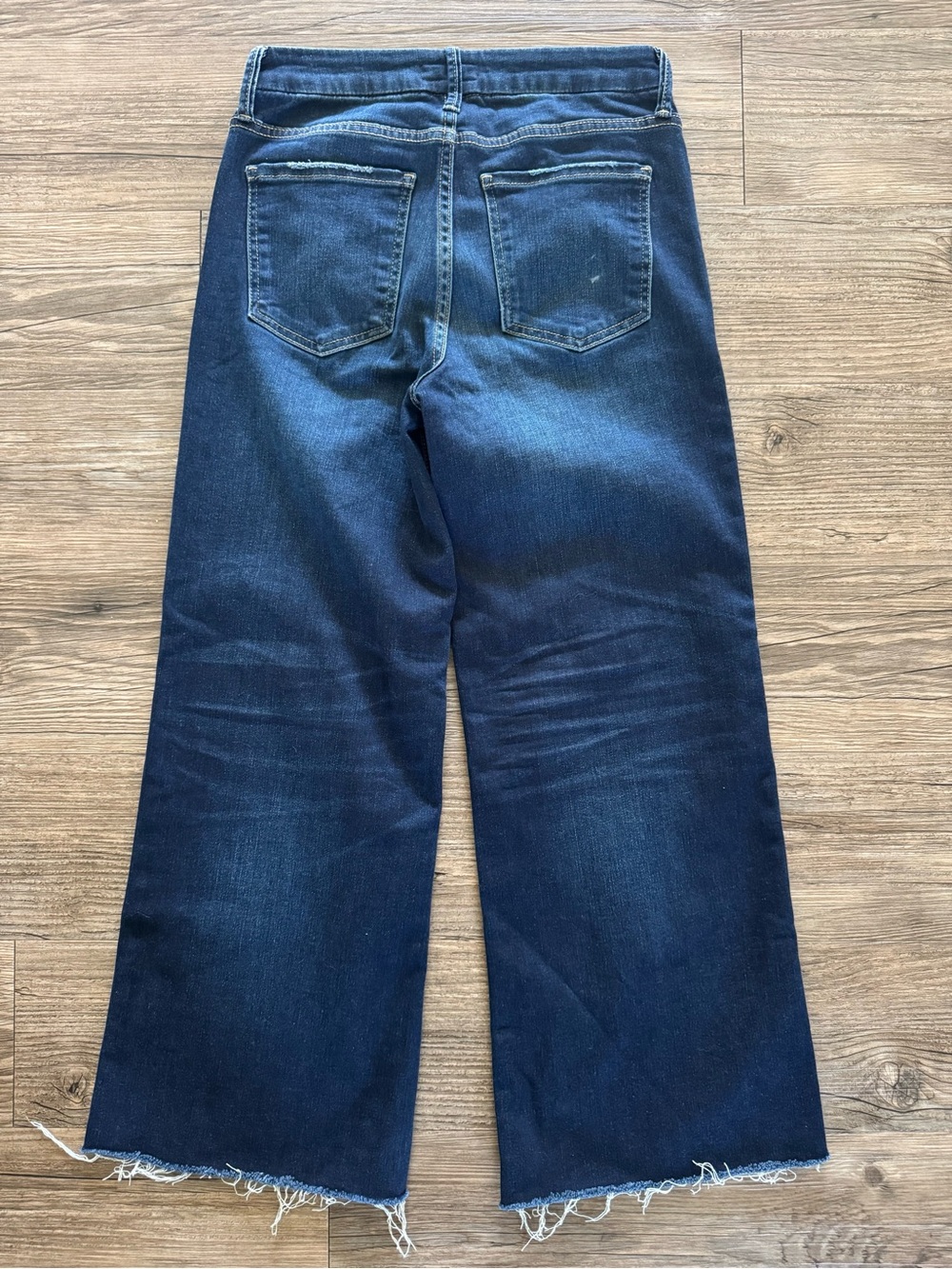 Kut Meg High-Rise Fab Ab Wide Leg Raw Hem Jeans Size 2 - Picture 4 of 6